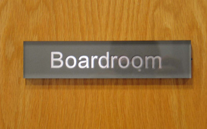 Boardroom sign